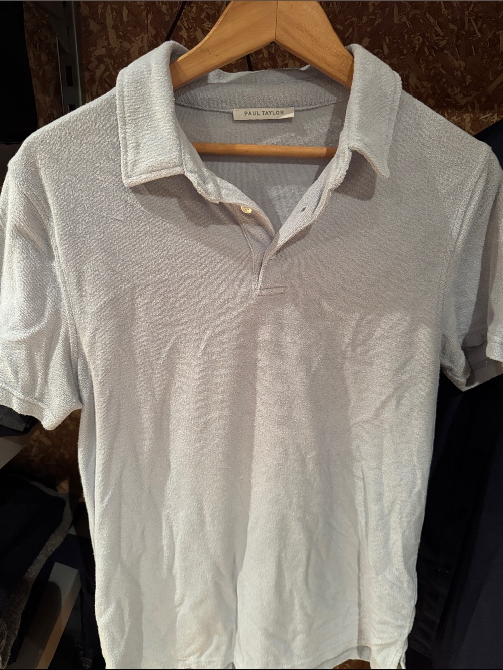 Paul Taylor Light Gray Cotton Polo Shirt
